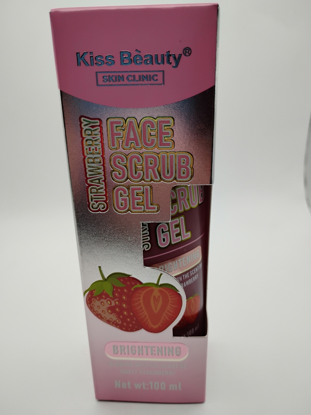 Kiss Beauty Skin Clinic Strawberry Face Scrub Gel BNIB